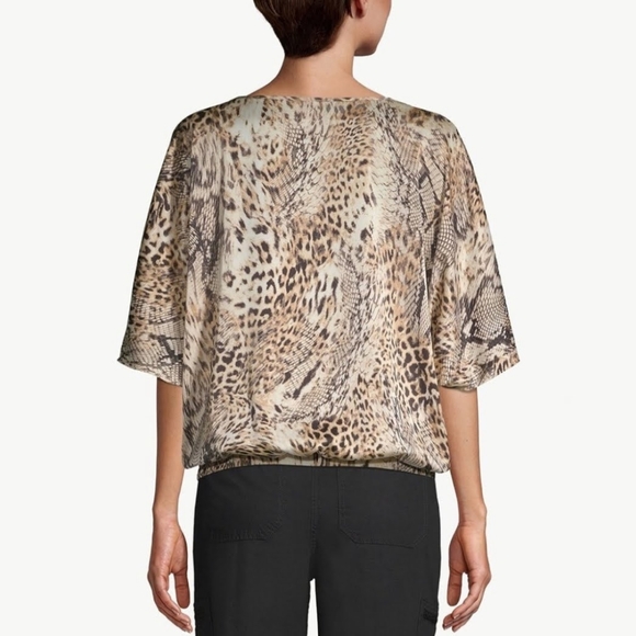 Chico's satin print blouse - Picture 5 of 14